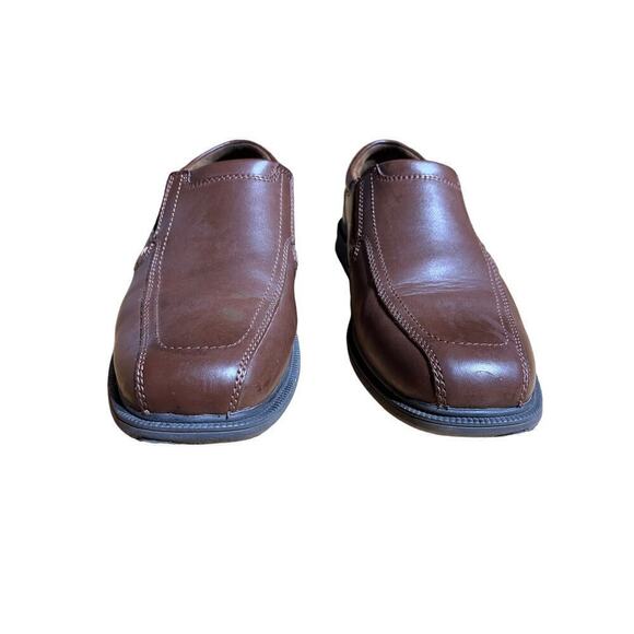 Men's Nunn Bush Leather Loafer dress shoe. brown. slip resistant. 9.5M - Picture 3 of 10